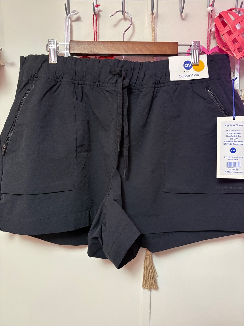 Outdoor Voices Black RecTrek Athletic Shorts